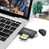 USB Type-c Sd Kart Dönüştürücü Usb To Sd/micro Sd Kart Okuyucu Çevirici Adaptör