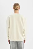 DeFacto Oversize Geniş Kalıp Bisiklet Yaka Kalın Basic Düz Sweatshirt Y1346AZ24WNER232