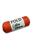 Cotton Ribbon Beyaz - Turuncu