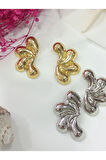 BUKLE YARIM METAL GOLD KÜPE