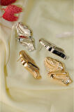 BÜYÜK TAŞ METAL GOLD KÜPE