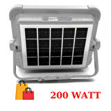 Cata-4698 Solar Projektör Taşınabilir 200 Watt Orijinal Yeni Model 