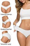 Kadın Lazer Kesim Dikişsiz Esnek Iz Yapmayan Toparlayıcı 5'li 5 Adet Külot