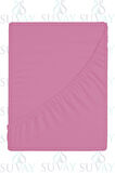 Pembe Bebek Lastikli Çarşaf %100 Pamuklu Penye Park Yatak | 60x120 | 70x110 | 70x120 | 70x130 | 70x140