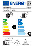 KUMHO 235/45R17 97T XL WINTERCRAFT WI51 2025 ÜRETİM KIŞ LASTİĞİ
