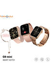 Kadın Akıllı Saat Smart Watch G9 Mini Flamingo Kolye Hediyeli Ios ve Android Uyumlu 38mm 2.2inç