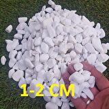 Dolomit Taş Beyaz Taş 4 Kg 1-2 Cm Dere Taşı Çakıl Taşı Dolamit