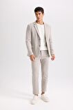 Modern Fit Astarlı Blazer Ceket