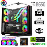 Xaser Queen X10 Ryzen 7 9800X3D 64GB Ram 2TB M.2 NVMe SSD 16GB RTX5080 Sıvı Soğutmalı Oyuncu Bilgisayarı