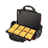 Awox Orion BÜYÜK 8 dilim 1800 W Izgara Tost Makinesi 6 Kademeli Gri