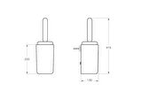 VitrA Liquid A44566 Tuvalet Fırçalığı, Krom