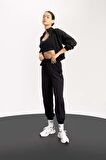 DeFactoFit Sporcu Dokuma Jogger Eşofman Altı Standart Fit A2437AX24SPBK81