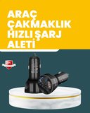 55w Hızlı Şarj Araç Çakmaklık Adaptörü Qc 3.0 Pd