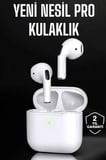 Beyaz Yeni Nesil Pro Bluetooth Kulaklık Yüksek Ses Kaliteli Anc Özelliği
