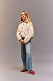 DeFacto Kız Çocuk Cropped Fit Pamuklu Uzun Kollu Gömlek D9147A825SPER233