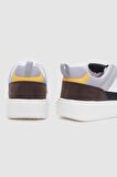 TWN Beyaz Kalın Beyaz Tabanlı Bağcıklı Sneaker Ayakkabi 3EC09ORT0380