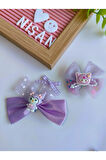 Kuromi & My Melody & Cinnamoroll Saten Simli Fiyonk Pens Toka