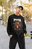 Pantera Vulgar Display Of Power Baskılı Unisex Oversize Müzik Grubu Sweatshirt