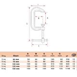 BULUT Kazancı İşkencesi Döküm C Tipi 6 inç 150 mm