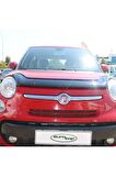 Fiat 500l Ön Kaput Koruma Rüzgarlığı 3mm Akrilik (abs) Parlak Siyah Deflektör 2015->