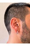 Sıkıştırmalı Deliksiz Fake 316l Paslanmaz Cerrahi Çelik Unisex Küpe Kıkırdak Küpe Ear Cuff (1 ADET) 12 mm