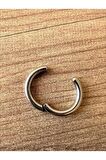 Sıkıştırmalı Deliksiz Fake 316l Paslanmaz Cerrahi Çelik Unisex Küpe Kıkırdak Küpe Ear Cuff (1 ADET) 12 mm