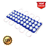 12V Camlı Parmak Led Lamba Su Geçirmez- 10'LU SET