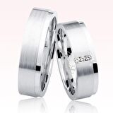 Harem Altın Beyaz Altın Alyans 2602-2