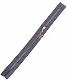 Başlıklı Fermuar 30 cm Gümüş Metal Gri