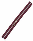 Başlıklı Fermuar 40 cm Gümüş Metal Bordo