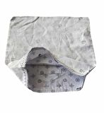 Fermuarsız 38x38 cm Dikilmiş Astar Açık Gri PC Desen