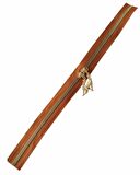 Çift Başlı Fermuar Light Gold Metal 40 Cm