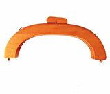 Oval Ahşap Burs Koyu Renk 20 cm