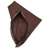 Koyu Kahve Renk 45x45 cm, Dikilmiş Halde, Fermuarlı  Astar