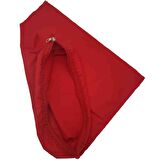 Kırımızı Renk 45x45 cm, Dikilmiş Halde, Fermuarlı  Astar