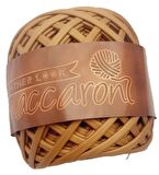 Hardal Sarı Renk Maccaroni Deri İp