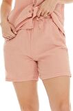 Müslin Pudra Bağlamalı Şort 
