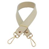 Gerçek Deri Çift Kat Dikişli Kısa Sap Krem