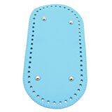 Suni Deri Turkuaz Renk 25X12 cm Oval Çanta Tabanı