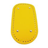 Suni Deri Sarı Renk 25X12 cm Oval Çanta Tabanı