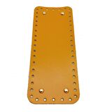 Gerçek Deri Sarı 30X12 cm Dikdörtgen Light Gold Metalli Çanta Tabanı