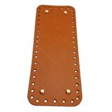 Gerçek Deri Taba 30X12 cm Dikdörtgen Light Gold Metalli Çanta Tabanı