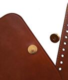 Suni Deri Taba Renk Light Gold Metalli Sırt Çantası Seti