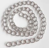 Gümüş Renk Geniş Çanta Zinciri 1 Metre