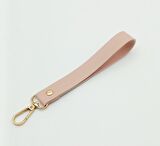 Tek Kat Suni Deri Pudra Renk Elcik Light Gold Metal