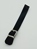 Tek Kat 18 Cm Suni Deri Siyah Kapak Gümüş Metal