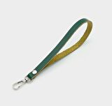 Gerçek Deri Yeşil Renk Elcik Gümüş Metalli