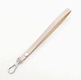 Gerçek Deri Krem Renk Elcik Gümüş Metalli