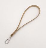 Gerçek Deri Krem Renk Elcik Gümüş Metalli