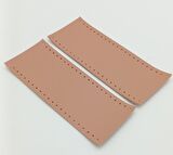 Suni Deri Tutma Sapı Pudra Simit Sap 17x7.5 Cm